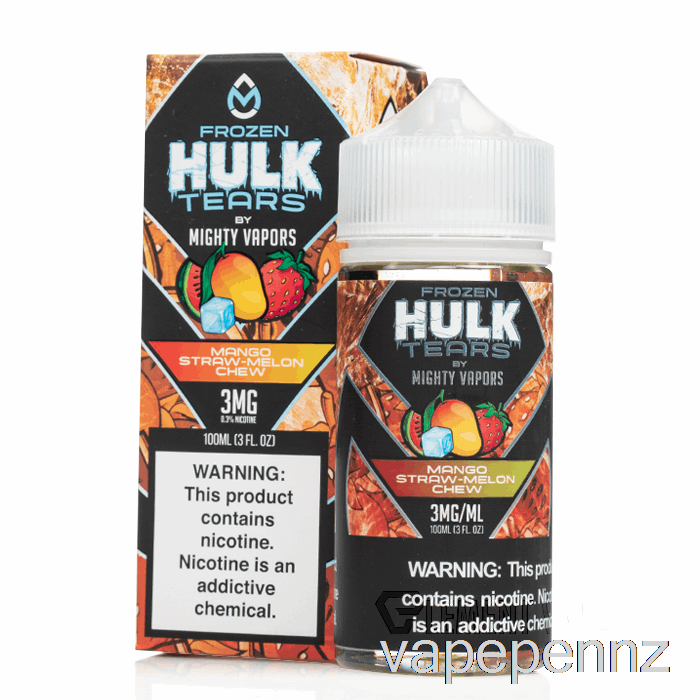 Frozen Mango Straw Melon Chew - Hulk Tears - 100mL 0mg VAPE NZ